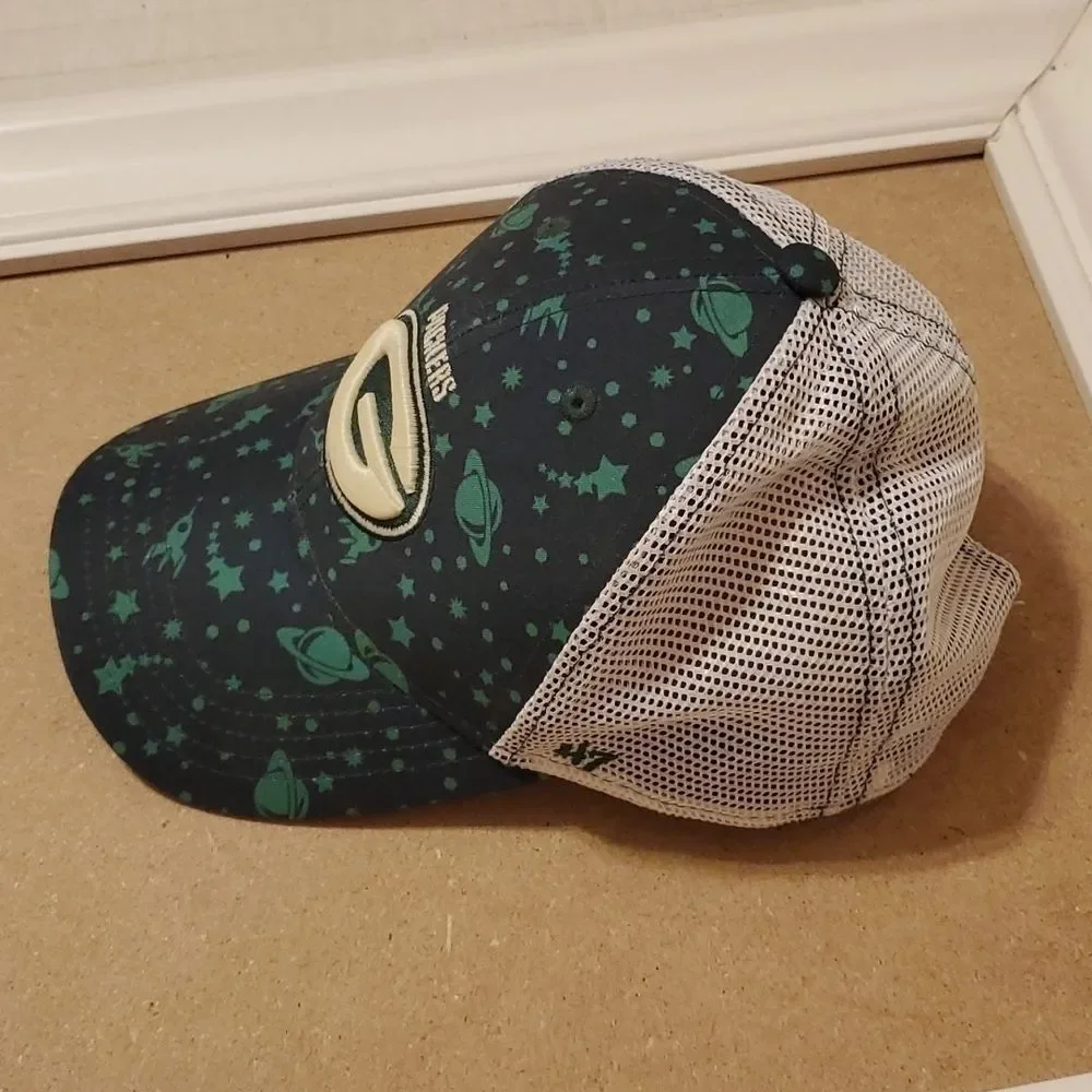 Green Bay Packers Youth Hat Mesh Back Adjustable Snapback Cap Green Gold